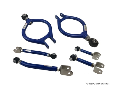 P2M NISSAN S13 REAR TOE, TRACTION, UPPER CONTROL ARMS COMBO