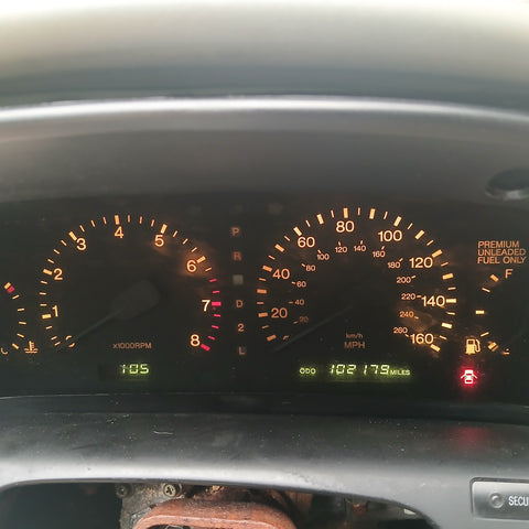 92' SC400 Gauge Cluster 102k mi